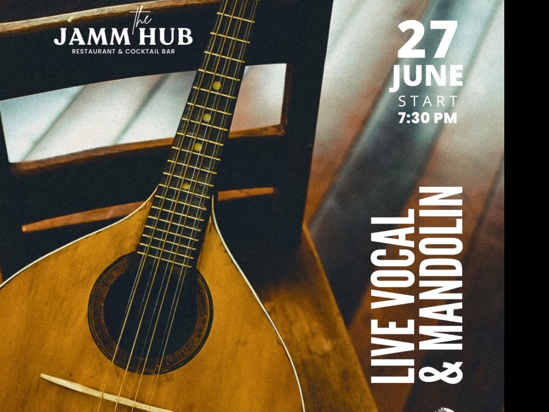 27 JUNE, 7.30 pm VIBE ON: Live Music Series